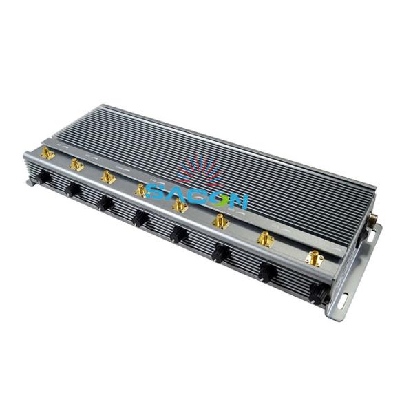 40W Output Power 5G Signal Jammer with 80m Jamming Radius and 3 Cooling Fans