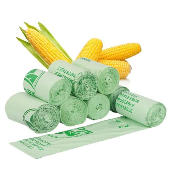 Corn Starch Compostable Plastic Trash Bags 10mic-100mic Biodegradable