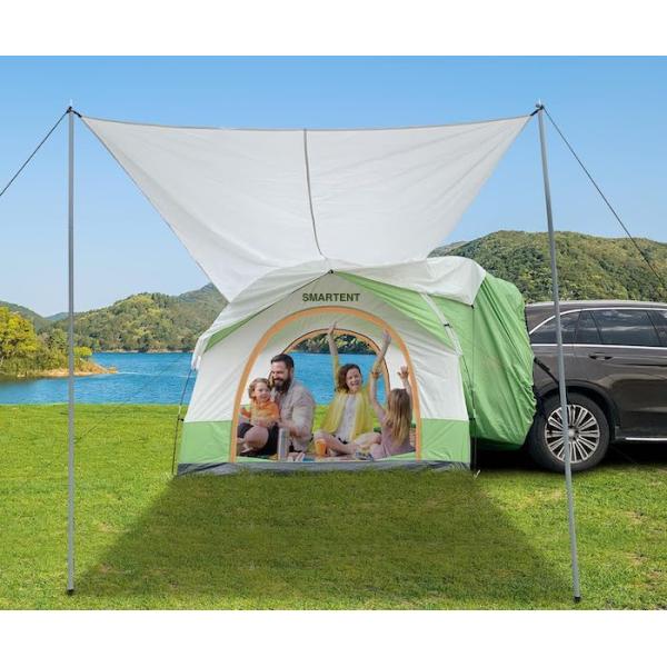 8.2*8.2*6.6Ft Dual Color Waterproof PU3000MM Coated Polyester 210T All Season Vehicle Camping Tent Easy Setup