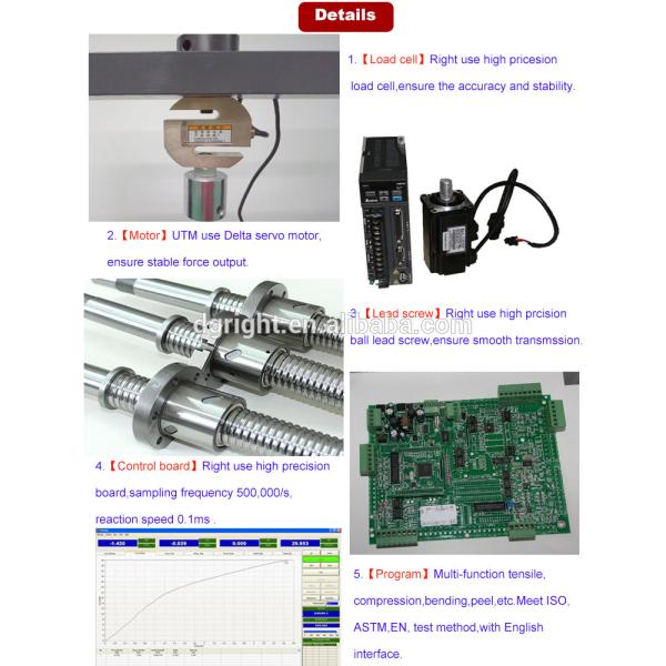 PC Control Single Pole Pressure Testing Machine High Efficiency ASTM D903