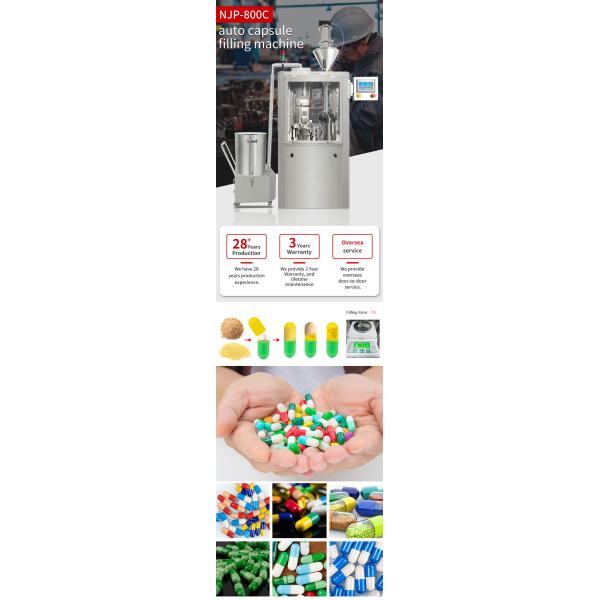 NJP 800 Capsule Powder Filling Machine Automatic Pharmaceutical
