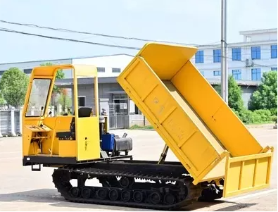 Self Loading Construction Machinery 4 Tons 37kw 2200R/Min Engine Power GF4000 Tracked Dumper Palm Farm Dump Transporter Popular in Indonesia