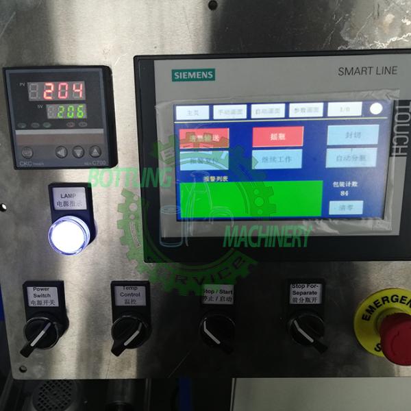 40 Packs Per Min Film Cutting Shrink Heating Packing Bottle Wrapping Machine