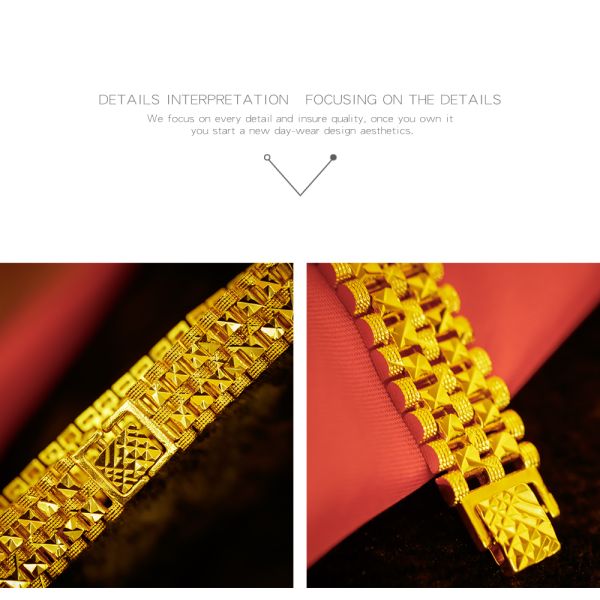 Luxury Gold Plated Men Bracelet
