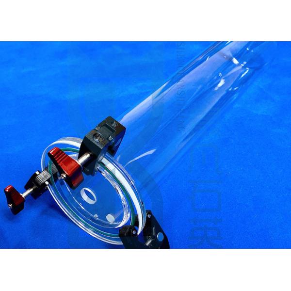 80% UV Transparent Furnace Fused Silica Tube With Flanges