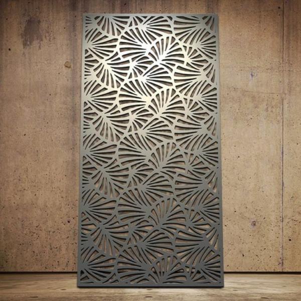 Gold Metal Garden Fence Panel Metal Privacy Screen Decorative Panel
