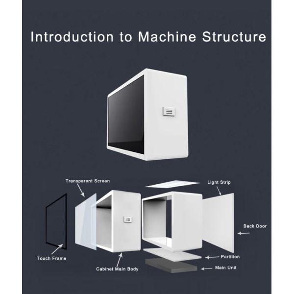 high quality multi touch 43 inch transparent advertising display price