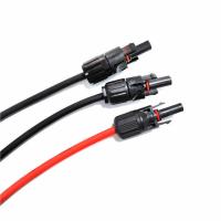 15 pieds 4 mm2 12AWG câble d'extension solaire avec connecteur mâle et femelle