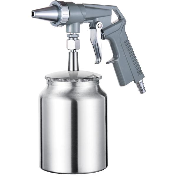 Pneumatic Sanding Blaster Gun 1000ml Aluminum Material Cup Abrasives Rust Remover Sandblast Kit