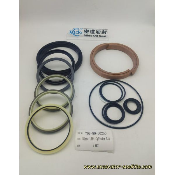 Exact Fit Complete Seal Kit for Caterpillar 707-99-56250 Blade Lift Hydraulic Cylinder Seal Kit