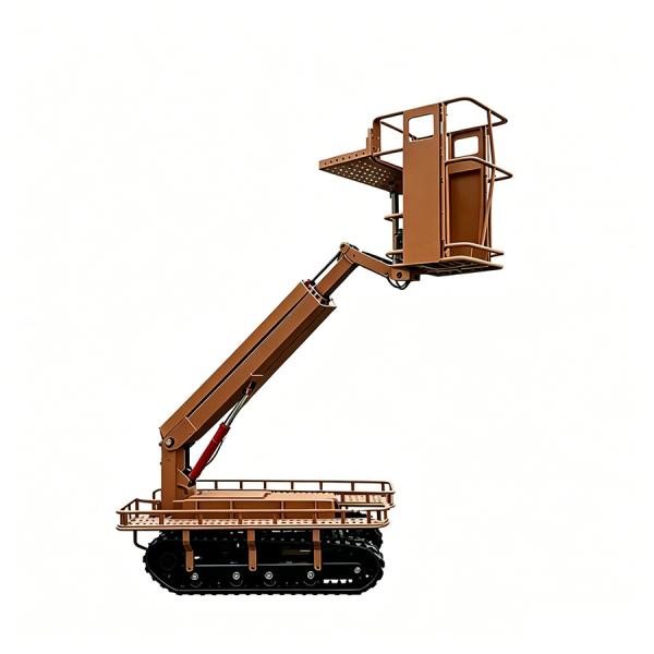 Robust Telandor Tracked Scissor Boom Lift Platform 60 foot 500kg