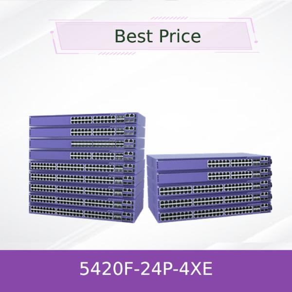 Extremo rendimiento 5420f Switch 24 puertos 4xe Soporte 5420f-24p-4xe
