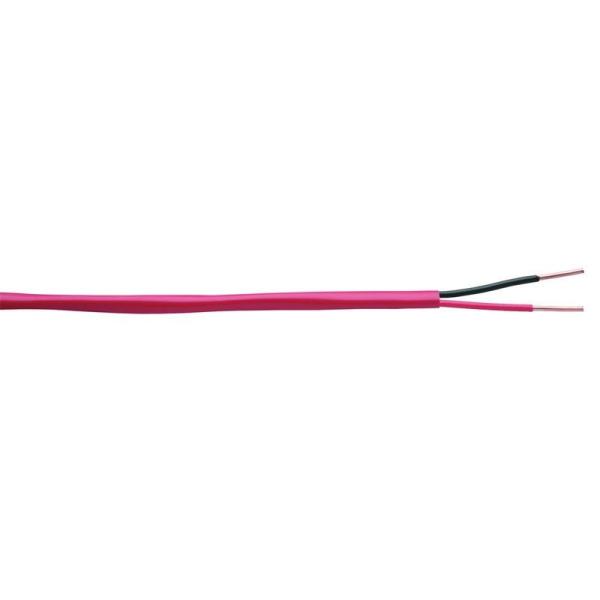 2C/18 AWG Red FPLR Security Shielded Fire Alarm Cable Unshielded Solid Bare Copper