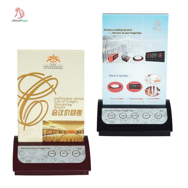 Wireless restaurant equipment multiple keys table call button with card menu support customize