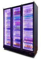 Los refrescos verticales del refrigerador de la cerveza de la moda R404a exhiben el refrigerador del vino
