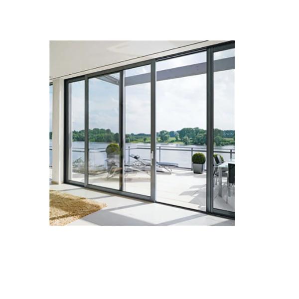 Porta deslizante de vista clara para apartamento de hotel Design livre padrão vidro duplo