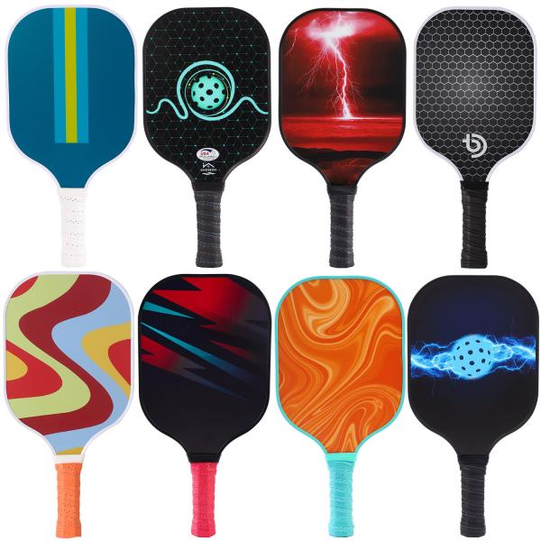 Adult Portable Fiberglass Pickleball Racket Fashionable And Casual