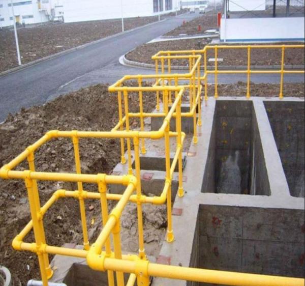 Fibreglass Reinforced Plastic FRP Handrail Used As Fences To Protect Personal Safety
