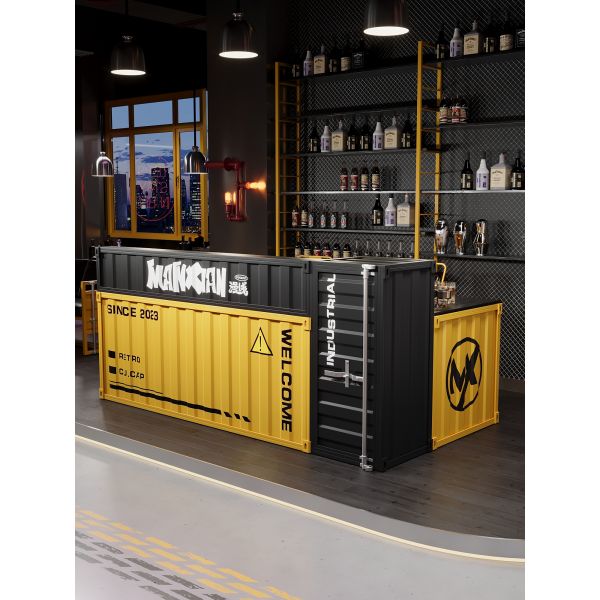 Customizable Durable Iron Construction Eco-Friendly Container Cabinet for Home Gym Outdoor Hotel Dining