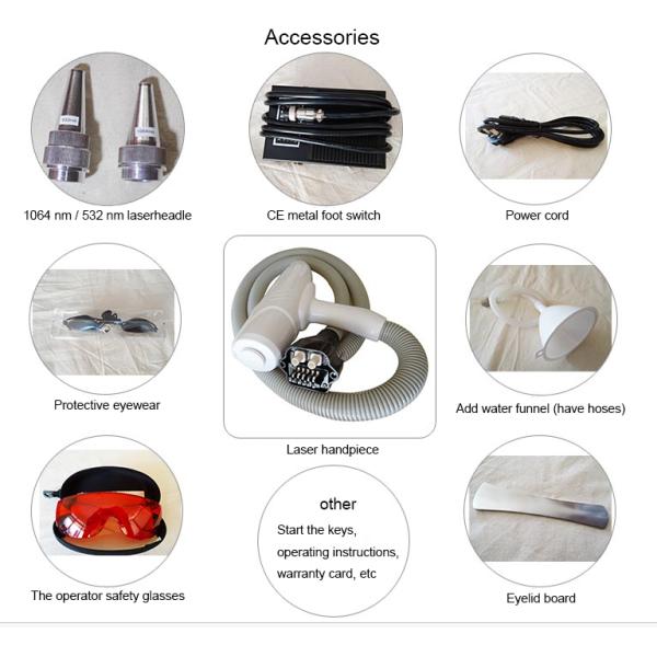 Q Switch Nd Yag Laser Tattoo Removal Equipment 1320nm Pigment Speckle Removal