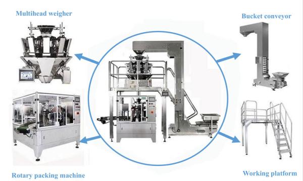 Zip Lock Premade Bag Packaging Machine For Beef Jerky Dried Meat