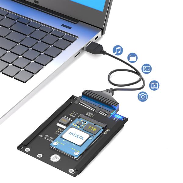 2.5 SATA 3.0 22PIN To mSATA SSD Adapter Converter Card 6Gbps In Stock