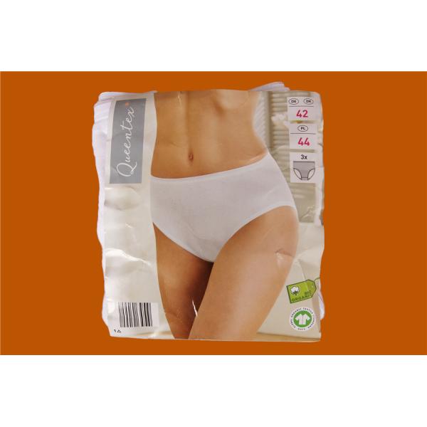 White Pure Cotton Ladies Briefs Breathable Womens Seamless Briefs