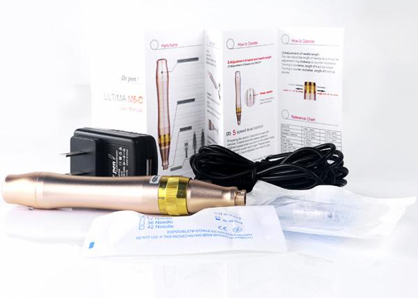 Low Noise Golden Derma Ultima M5 Dr Pen For Microneedling BB Glow Facial Slimming