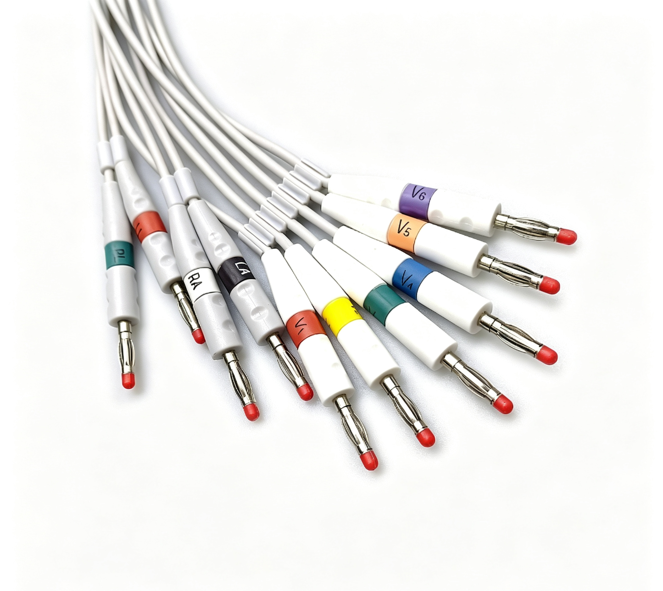 10 Lead ECG Cables And Leadwires 3m EKG Lead Wires For Schiller AT3