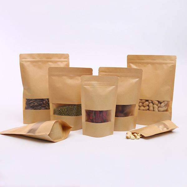 280micron  Stand Up Zipper Pouch With Clear Window