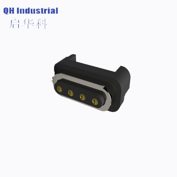 4Pin 2.54mm Pitch Male and Female 1Amp 2Amp Spring Force 500gf Magnetic Pogo Pin Connector