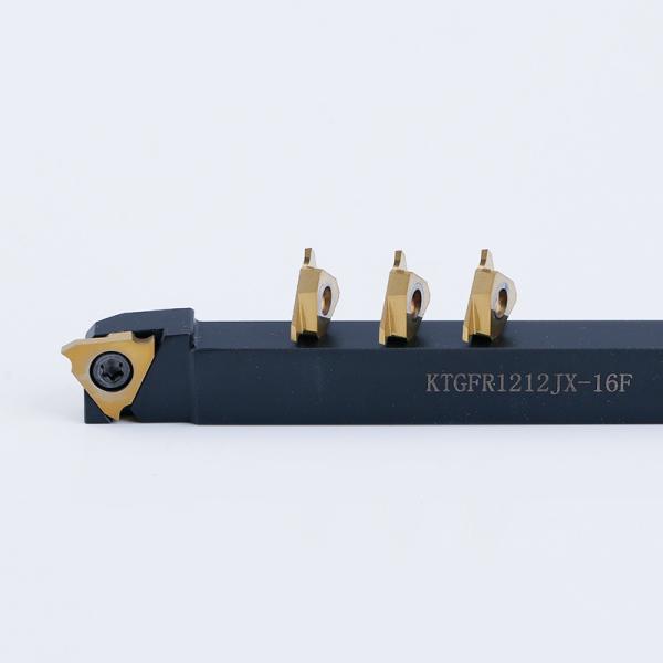 TGF32 GTMX32-T-030L Carbide Grooving Inserts Rupture Resistance Lathe Groove Tool