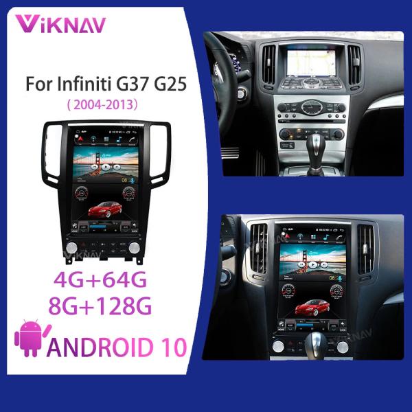 Viknav Car Radio For Infiniti G25 G37 (2004-2013)12.1 Inch Android13 Rear View Navigation GPS Original Car Function