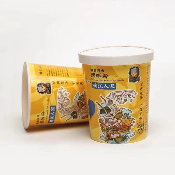 Немедленная бумажная кружка с лапшой 32 унции картофель фри каша со плоской крышкой