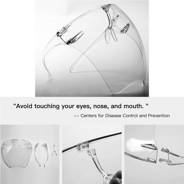 Mirrored Acrylic Fogproof Clear Face Visor