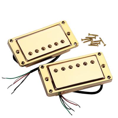 Alnico 5 Humbucker Pickup Guitarra Dupla Bobina Pickup Pescoço 13,5 kΩ / Ponte 15,4 kΩ