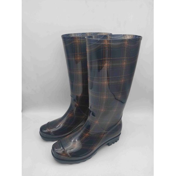 Bottes de pluie sur mesure pour femmes en semelle non glissante pour femmes en semelle haute imperméable