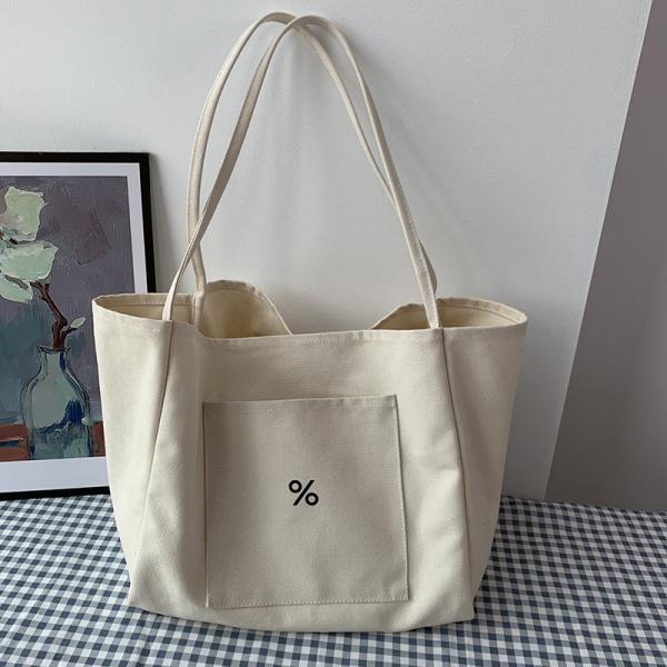 Customized Color Eco Canvas Tote Bag for Women Large Capacity and OEM/ODM Acceptable