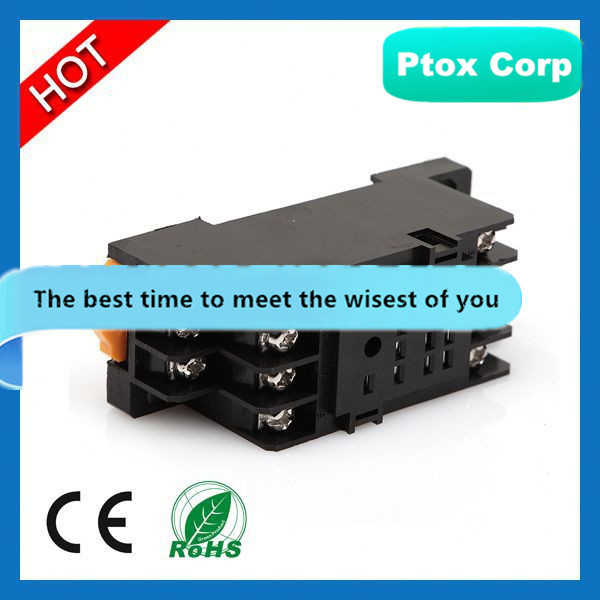 Manufacturer PYF14A-E relay base 8pins relay socket 8 pins round pin socket