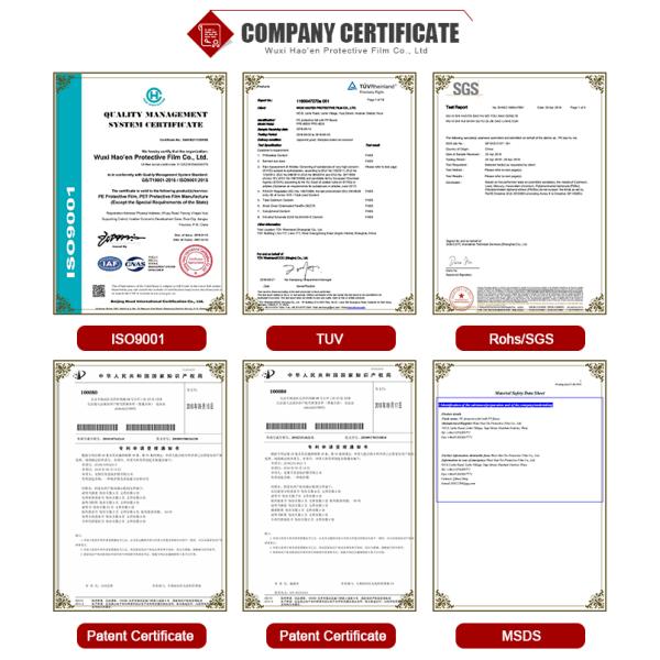 Настраиваемая ПЭ черно-белая клейкая защитная пленка для алюминиевой сэндвич-панели