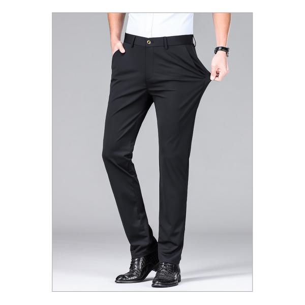 Ice Silk Comfort Straight Fit Dress Pants Trousers for Men SOURCE Category Spot Goods