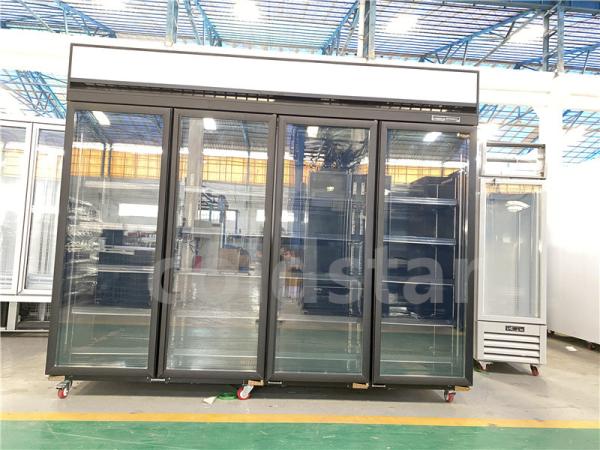 Customize Supermarket Meat Showcase Display Vertical Freezer