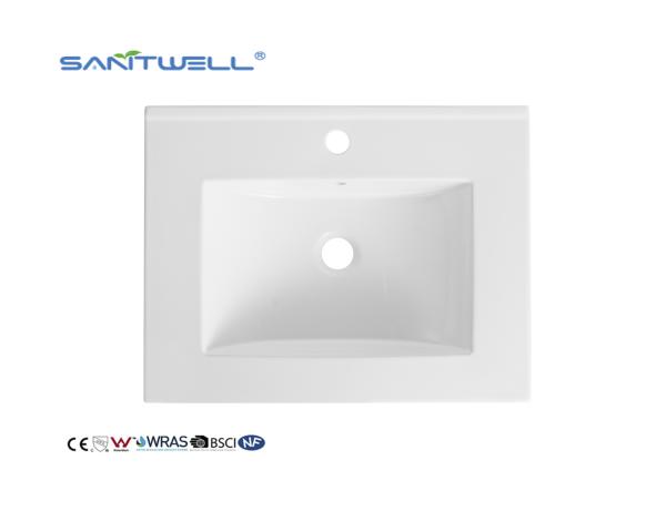 Chaozhou Cheap Price AC8003-60 Top Quality Sanitary Ware Bathroom Sink Wash Basins Cabinet Sinks