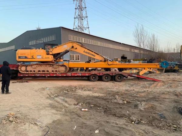 CE Approved 12 14 16 Meters Excavator Telescopic Boom With Standard Bucket