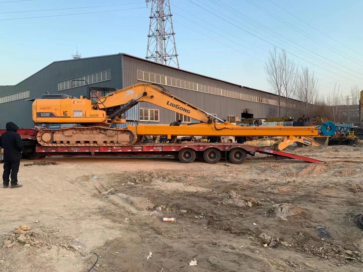 Высокоэффективный телескопический бум экскаватор прочный для кошек Hitachi Kato Komatsu