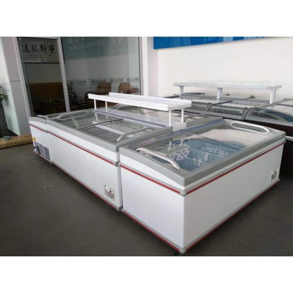 Direct cooling Commercial Chest Freezer Glass Top