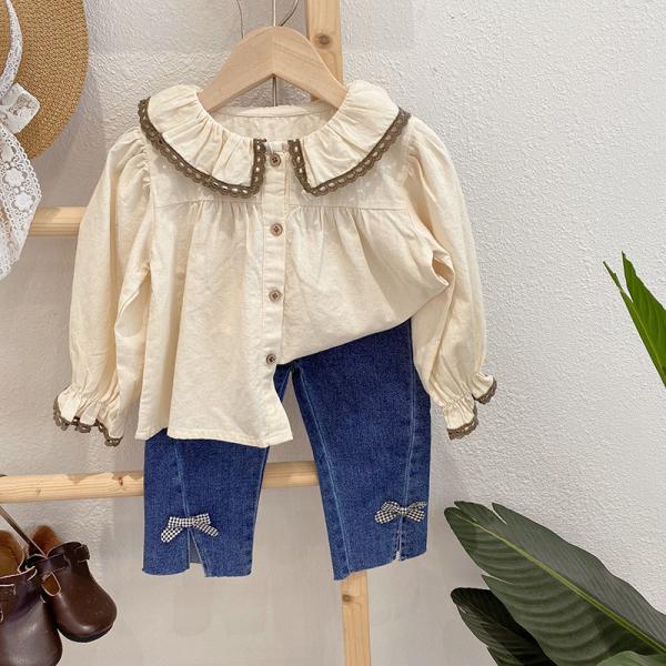 80cm Single Breasted Spring Children'S Clothing Polyester Long Sleeved Clothes