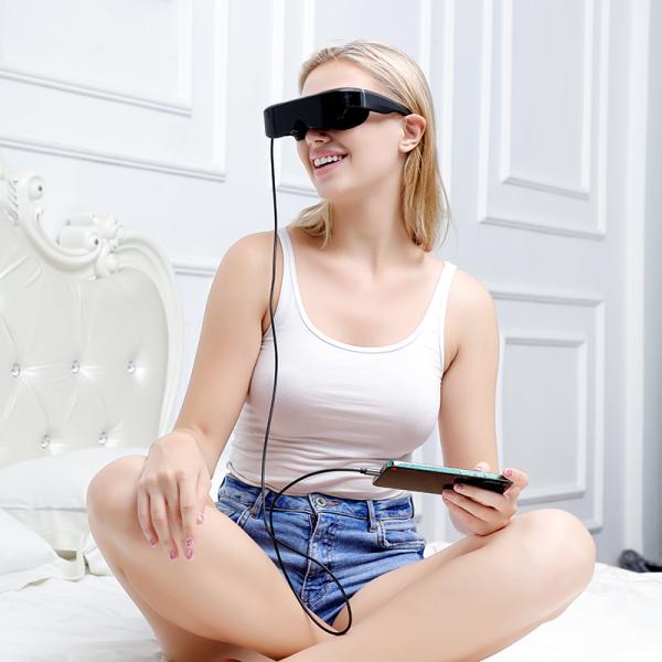 Виртуальная голова FOV дюйма VR Glasses3860 PPI LCOS размера 200 установила дисплей с WIFI