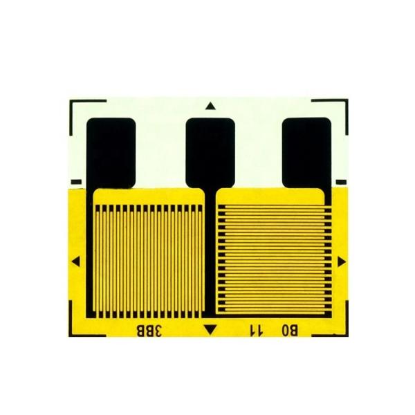 Perpendicular Strain Measuring BF350-3BB Dual Grid Half Bridge Strain Gauges with Imported Konstantan Alloy Grid Material