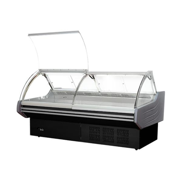 Tiendas de alimentos cocinados de alta calidad en fábricas/mercados que utilizan exhibición refrigerada de refrigeradores de alimentos cocinados